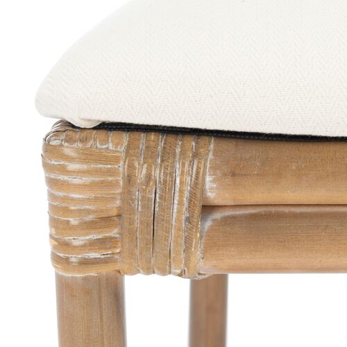 S/2 Aleksandra Rattan Accent Chairs, Gray 8 S/2 Aleksandra Rattan Accent Chairs, Gray
