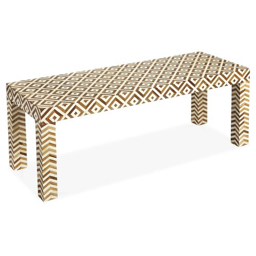Paige Bone-Inlay/Teak Coffee Table, Natural 1 Paige Bone-Inlay/Teak Coffee Table, Natural