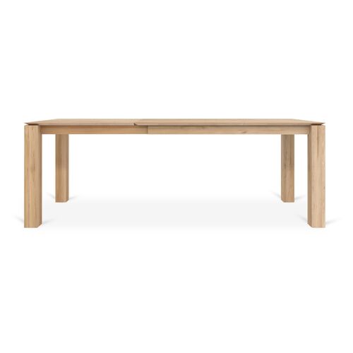 Slice Extension Dining Table, Oak 1 Slice Extension Dining Table, Oak