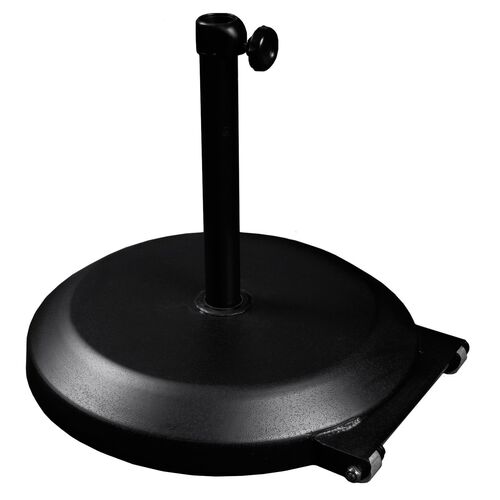 Outdoor Umbrella Base with Wheels, Black
