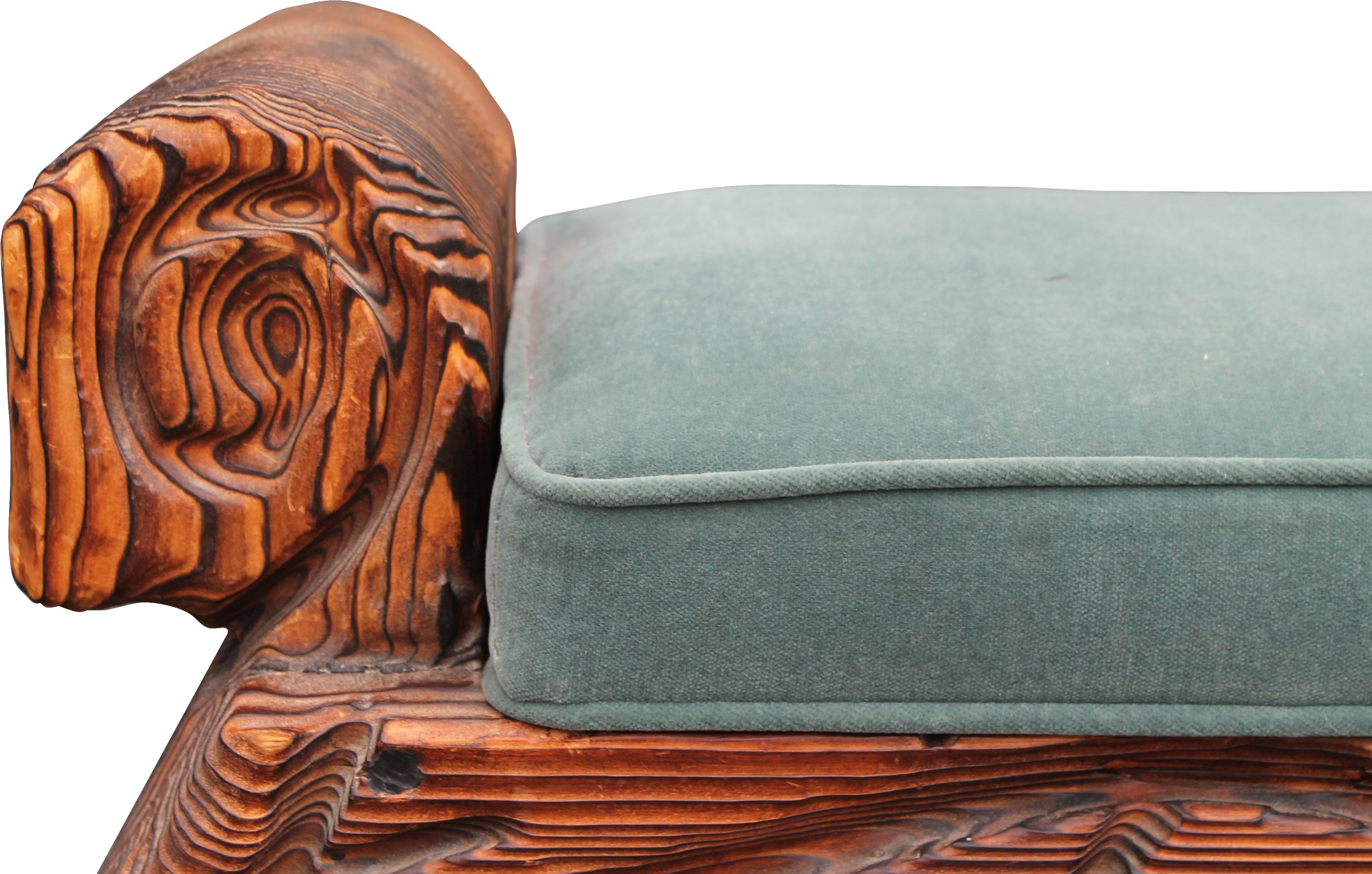 1940s Carved Wood Bench 5 1940s Carved Wood Bench