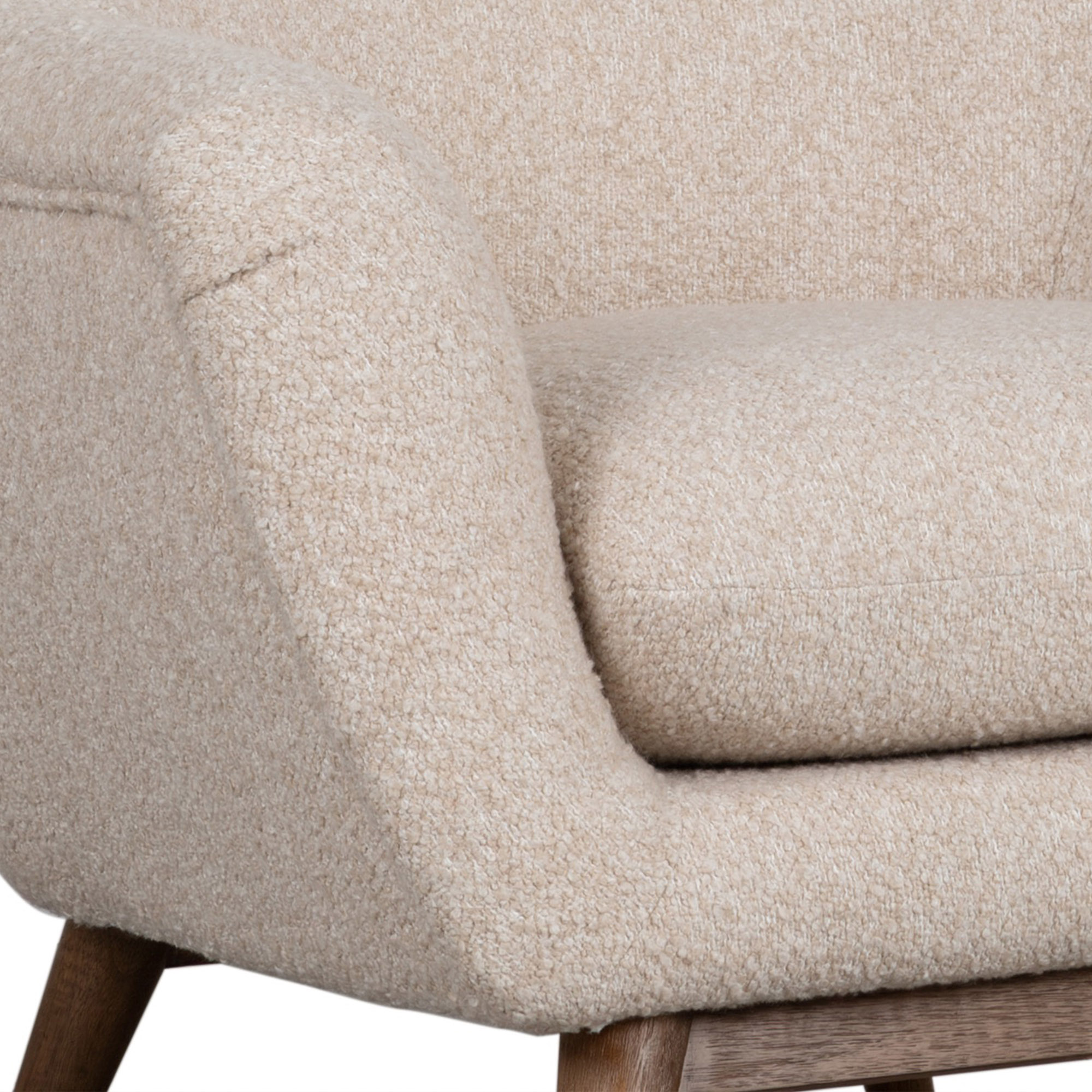 Cassis Boucl¨¦ Accent Chair, Frosted Oak 7 Cassis Boucl¨¦ Accent Chair, Frosted Oak
