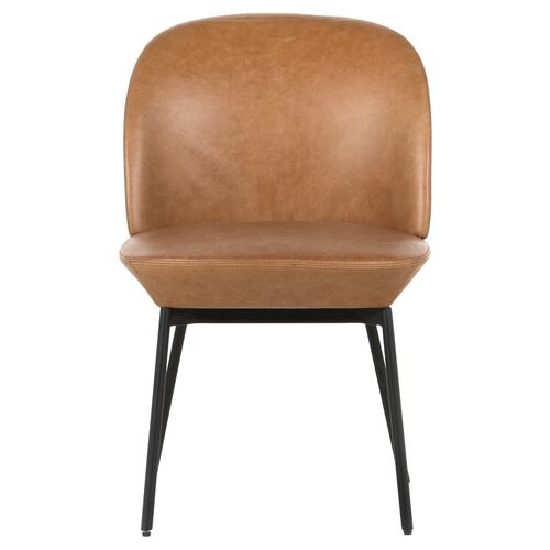 Denver Leather Dining Chair, Butterscotch 2 Denver Leather Dining Chair, Butterscotch