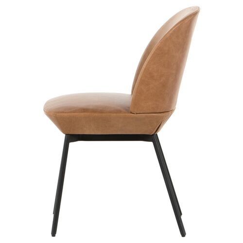 Denver Leather Dining Chair, Butterscotch 3 Denver Leather Dining Chair, Butterscotch