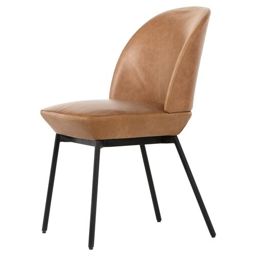 Denver Leather Dining Chair, Butterscotch 5 Denver Leather Dining Chair, Butterscotch
