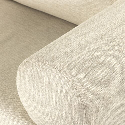 Milena 107" Outdoor Sofa, Natural Teak/Sand 7 Milena 107" Outdoor Sofa, Natural Teak/Sand