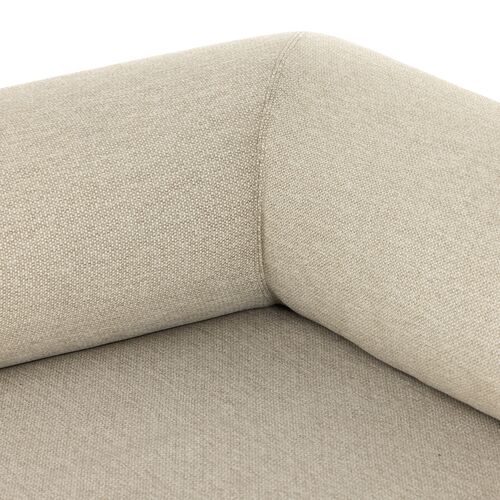 Milena 107" Outdoor Sofa, Natural Teak/Sand 8 Milena 107" Outdoor Sofa, Natural Teak/Sand