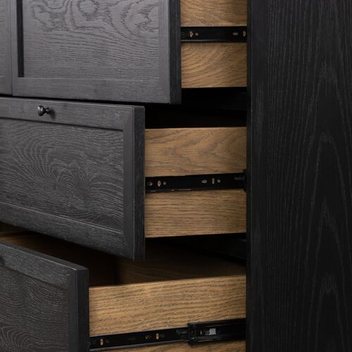 Laila 9-Drawer Dresser, Drifted Matte Black 14 Laila 9-Drawer Dresser, Drifted Matte Black