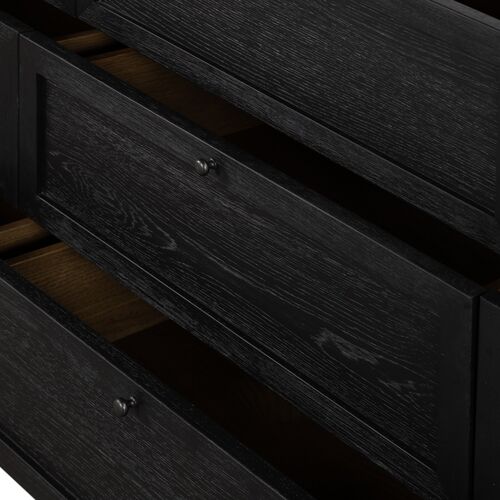 Laila 9-Drawer Dresser, Drifted Matte Black 16 Laila 9-Drawer Dresser, Drifted Matte Black