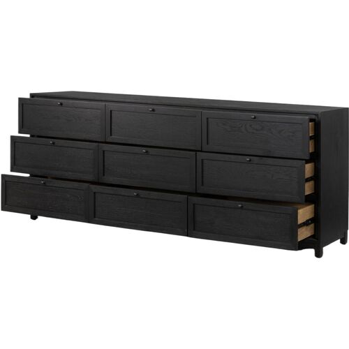 Laila 9-Drawer Dresser, Drifted Matte Black 5 Laila 9-Drawer Dresser, Drifted Matte Black