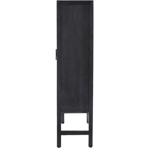 Thiago Cabinet, Black Natural Cane 6 Thiago Cabinet, Black Natural Cane