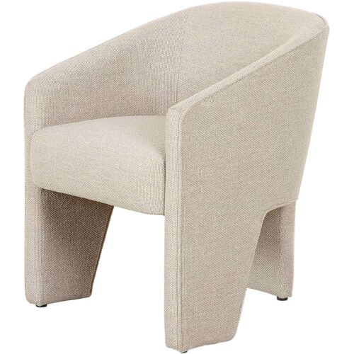 Pearl Linen Dining Chair 1 Pearl Linen Dining Chair