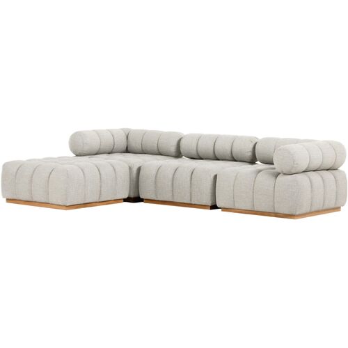 Jessie Outdoor 3-Piece Sectional 1 Jessie Outdoor 3-Piece Sectional