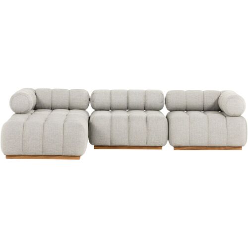 Jessie Outdoor 3-Piece Sectional 3 Jessie Outdoor 3-Piece Sectional