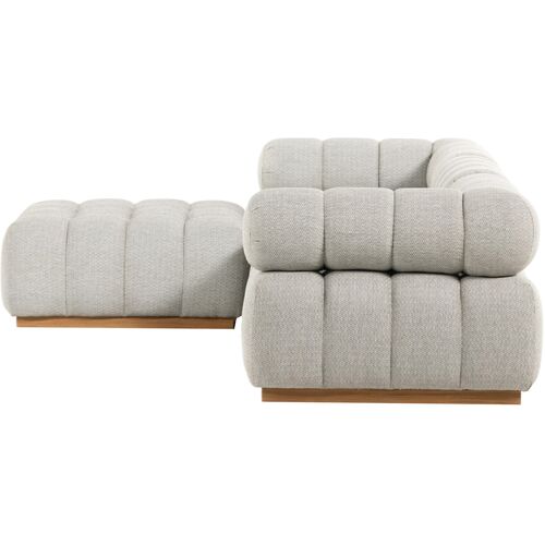 Jessie Outdoor 3-Piece Sectional 4 Jessie Outdoor 3-Piece Sectional