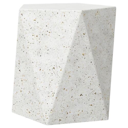 Elwood Indoor/Outdoor Pentagonal Concrete Stool