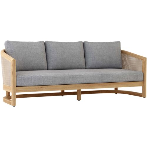 Avanta Outdoor Teak Deep Seating Sofa, Sunbrella 1 Avanta Outdoor Teak Deep Seating Sofa, Sunbrella