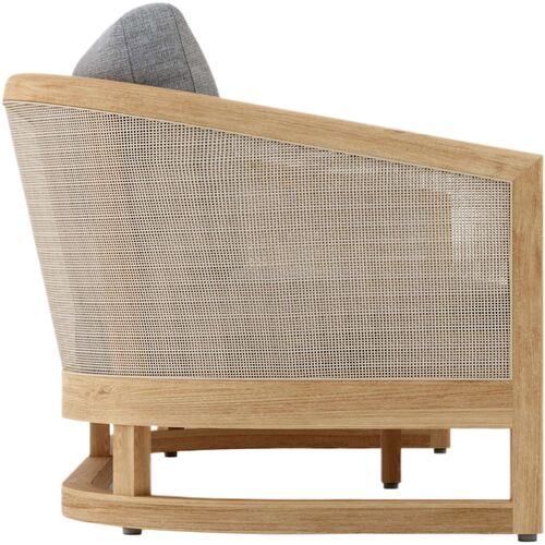 Avanta Outdoor Teak Deep Seating Sofa, Sunbrella 3 Avanta Outdoor Teak Deep Seating Sofa, Sunbrella