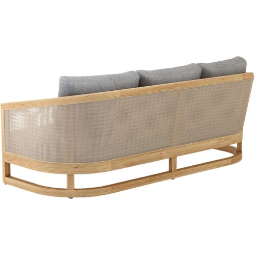 Avanta Outdoor Teak Deep Seating Sofa, Sunbrella 4 Avanta Outdoor Teak Deep Seating Sofa, Sunbrella