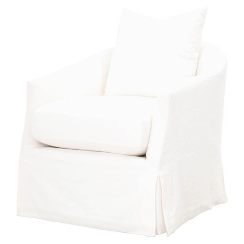Remy Slipcover Performance Swivel Chair 1 Remy Slipcover Performance Swivel Chair