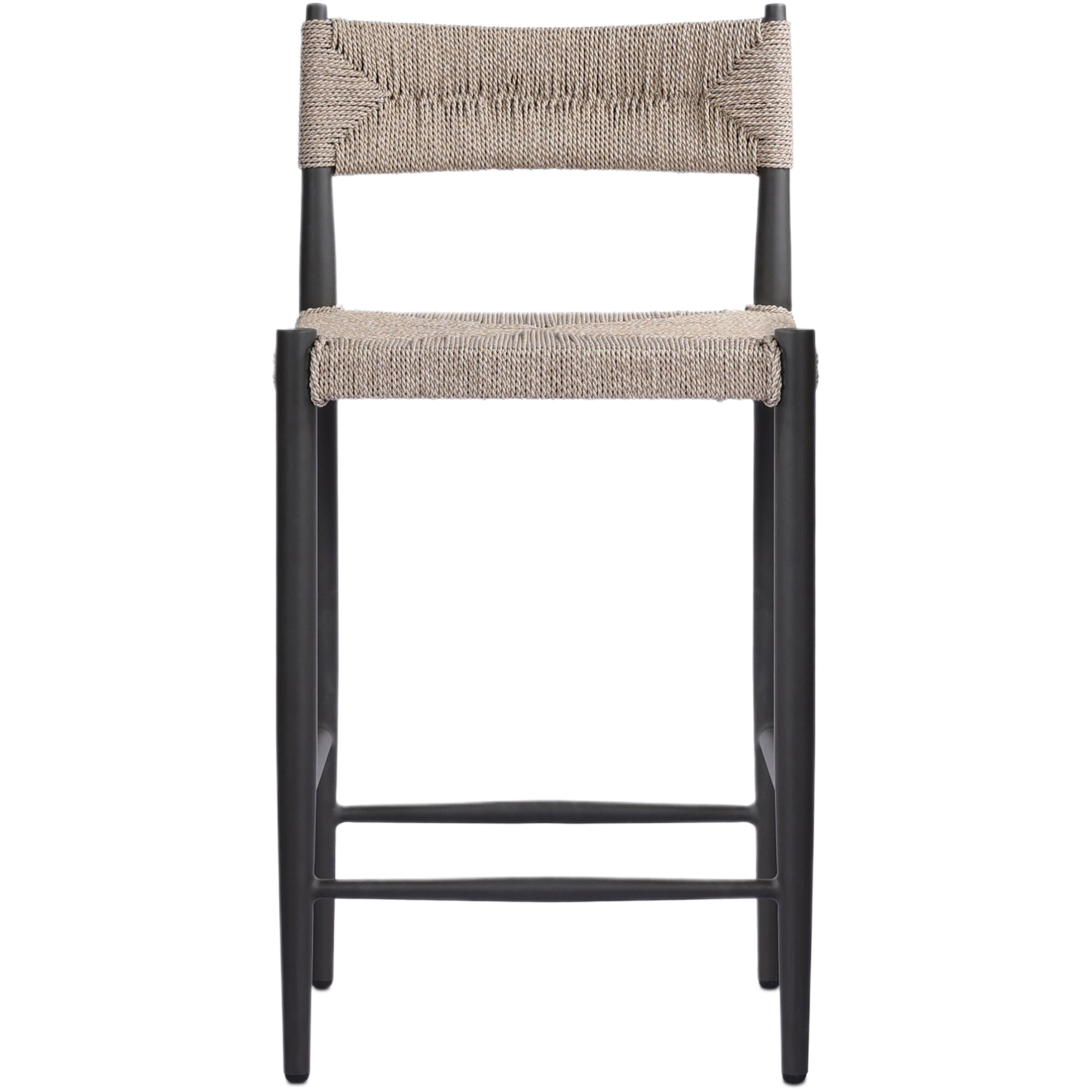 Mabel Outdoor Wicker/Iron Counter Stool, Textured Dune 4 Mabel Outdoor Wicker/Iron Counter Stool, Textured Dune