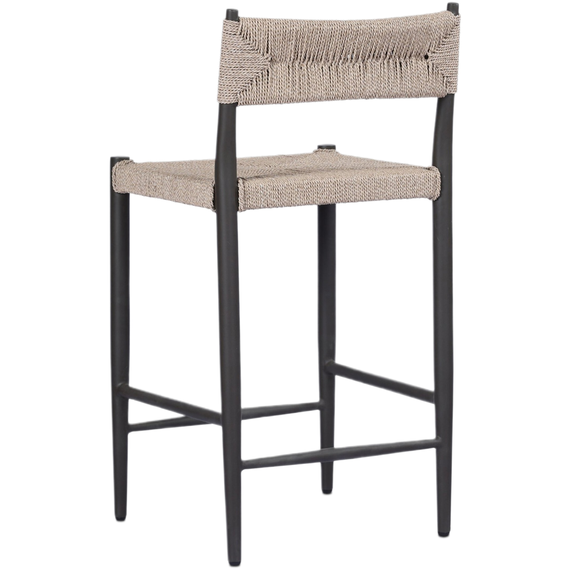 Mabel Outdoor Wicker/Iron Counter Stool, Textured Dune 9 Mabel Outdoor Wicker/Iron Counter Stool, Textured Dune