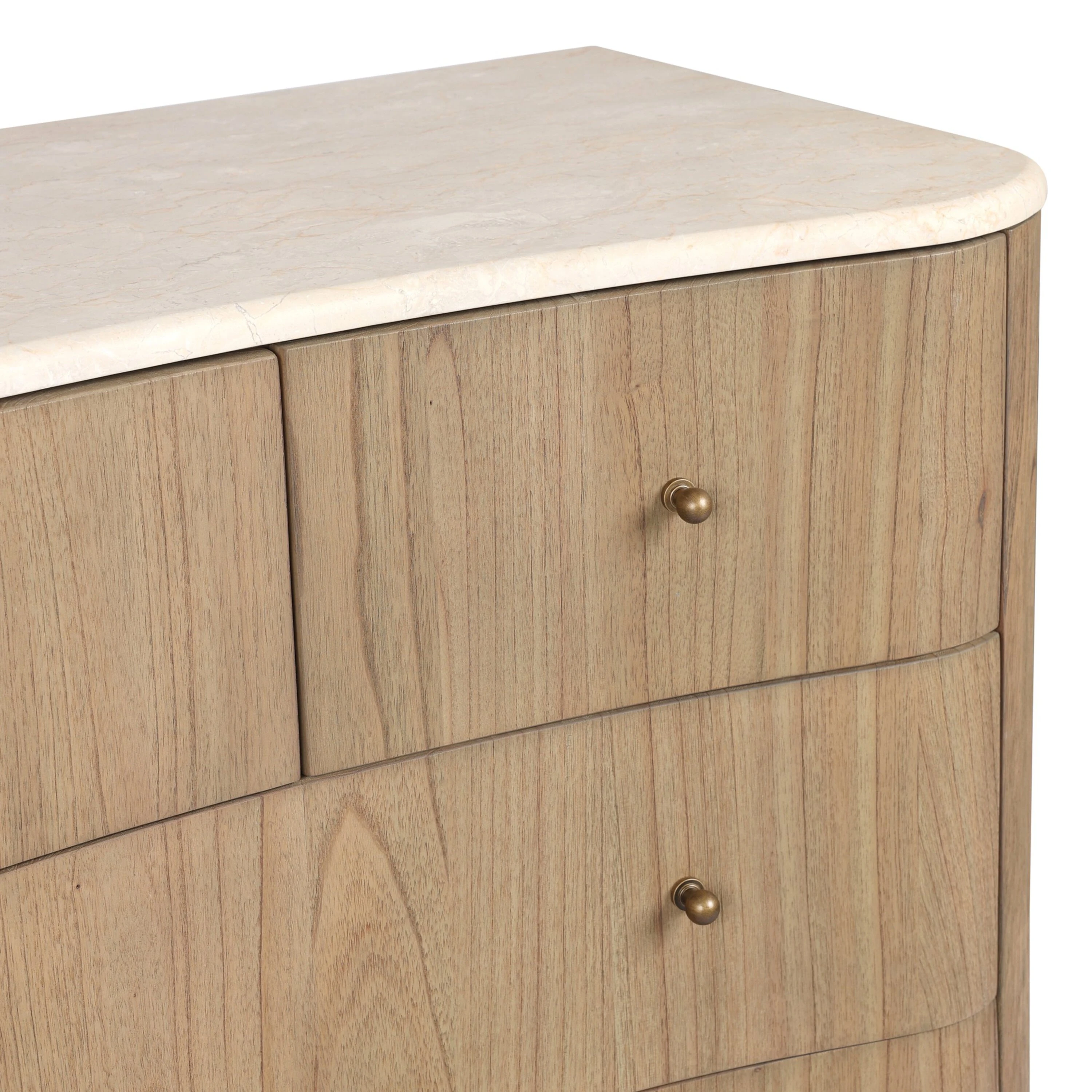 Nevi 5-Drawer Marble Top Chest, Sandy Mindi/Cream 14 Nevi 5-Drawer Marble Top Chest, Sandy Mindi/Cream