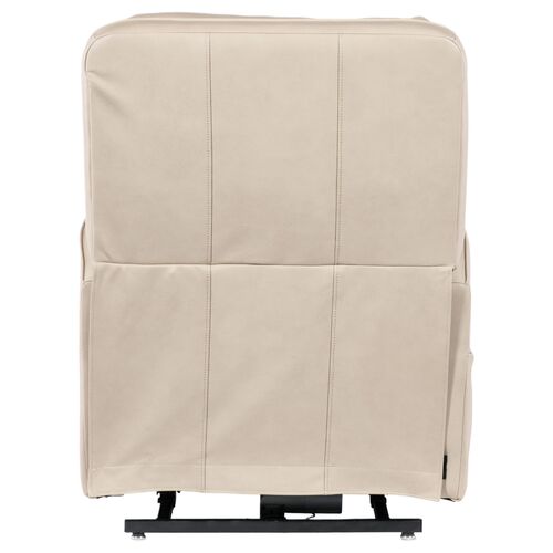 Flynn Leather Power Recliner with USB, Ivory 2 Flynn Leather Power Recliner with USB, Ivory