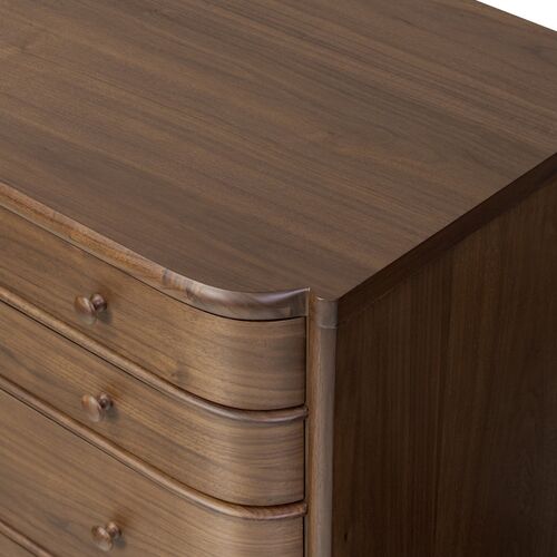 Agatha Nightstand, Dark Brown Walnut 11 Agatha Nightstand, Dark Brown Walnut