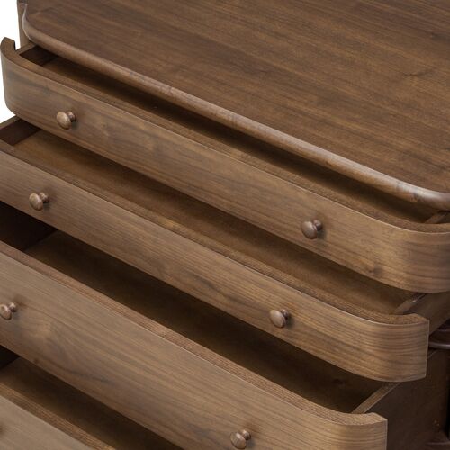 Agatha Nightstand, Dark Brown Walnut 13 Agatha Nightstand, Dark Brown Walnut