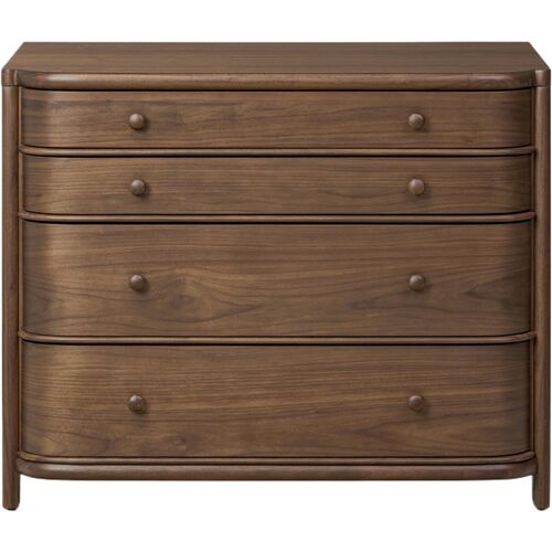 Agatha Nightstand, Dark Brown Walnut 4 Agatha Nightstand, Dark Brown Walnut
