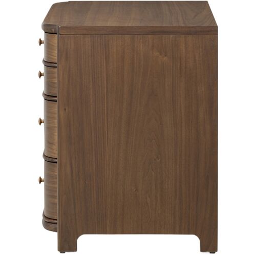 Agatha Nightstand, Dark Brown Walnut 6 Agatha Nightstand, Dark Brown Walnut