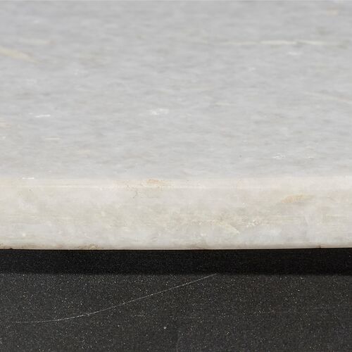 Dante Round Marble Dining Table, White/Black 3 Dante Round Marble Dining Table, White/Black