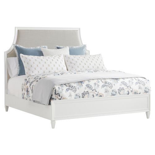 Avondale Inverness Upholstered Bed, White