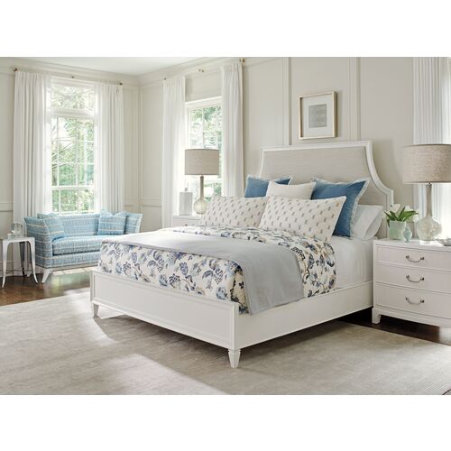 Avondale Inverness Upholstered Bed, White 2 Avondale Inverness Upholstered Bed, White