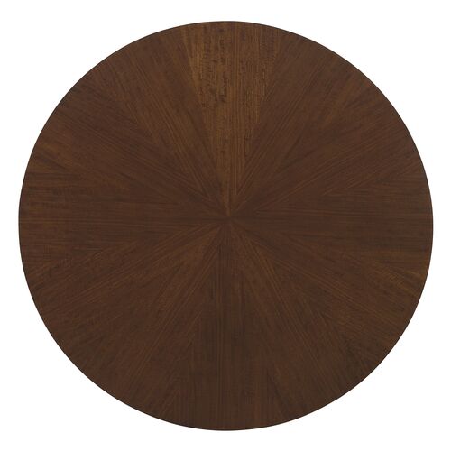 Archives Round Pedestal Dining Table, Dark Wood 4 Archives Round Pedestal Dining Table, Dark Wood
