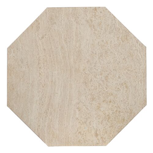 Commerce and Market Haven Marble Spot Table, Beige 3 Commerce and Market Haven Marble Spot Table, Beige