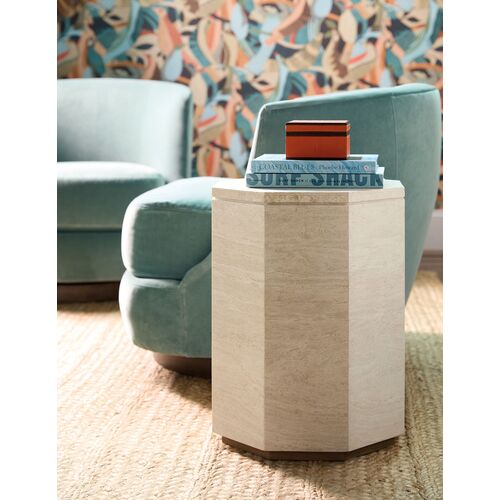 Commerce and Market Haven Marble Spot Table, Beige 5 Commerce and Market Haven Marble Spot Table, Beige