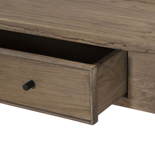 Charnes 2-Drawer Console Table, Warm Natural Oak 10 Charnes 2-Drawer Console Table, Warm Natural Oak
