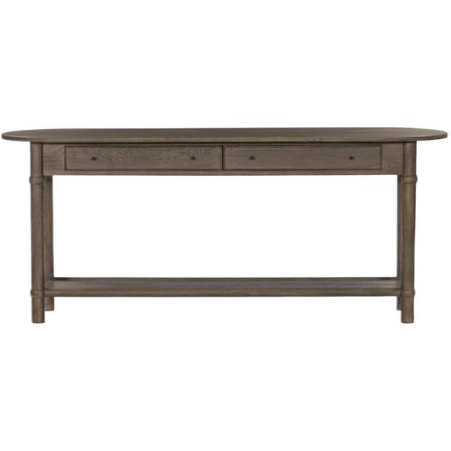Charnes 2-Drawer Console Table, Warm Natural Oak 3 Charnes 2-Drawer Console Table, Warm Natural Oak