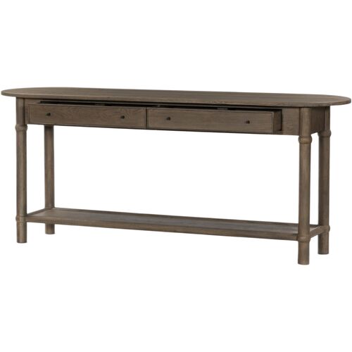 Charnes 2-Drawer Console Table, Warm Natural Oak 4 Charnes 2-Drawer Console Table, Warm Natural Oak