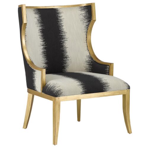 Garson Otunga Kona Armchair, Antique Gold/Black/White
