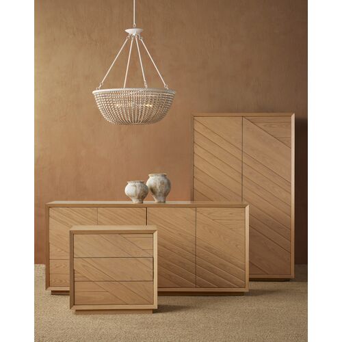 Margot 4-Door Oak Credenza, Natural 10 Margot 4-Door Oak Credenza, Natural