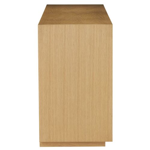 Margot 4-Door Oak Credenza, Natural 7 Margot 4-Door Oak Credenza, Natural
