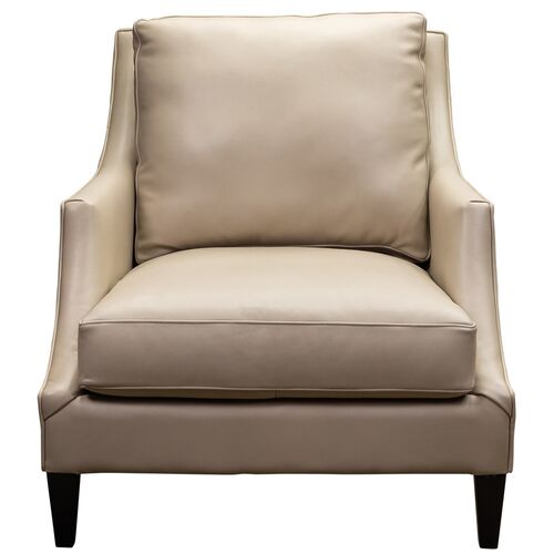 Inverness Leather Chair w/ Welt Trim 2 Inverness Leather Chair w/ Welt Trim