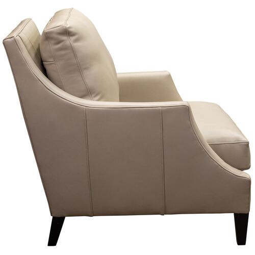 Inverness Leather Chair w/ Welt Trim 3 Inverness Leather Chair w/ Welt Trim