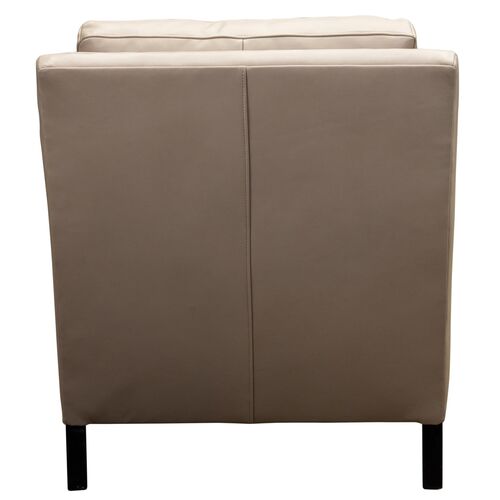 Inverness Leather Chair w/ Welt Trim 4 Inverness Leather Chair w/ Welt Trim