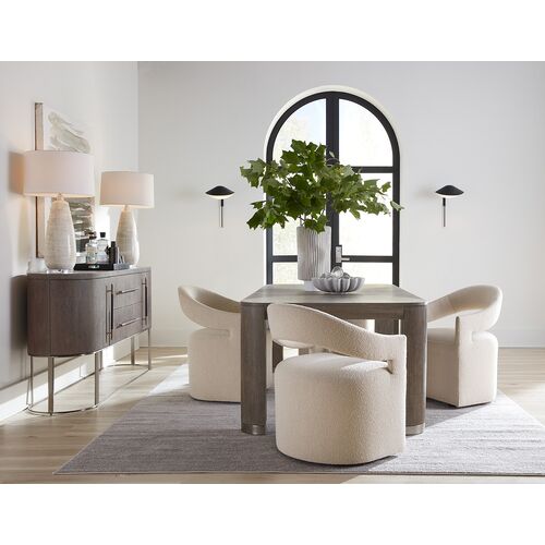Modern Mood Rounded Open Back Upholstered Linen Arm Chair, Inverness Natural 5 Modern Mood Rounded Open Back Upholstered Linen Arm Chair, Inverness Natural