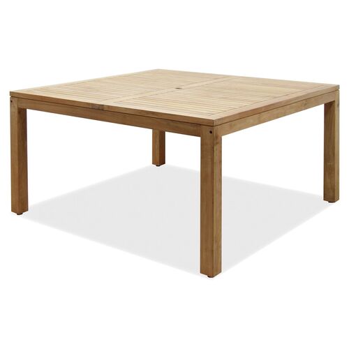 Odion 9-Pc Outdoor 9-Pc Dining Set, Natural Teak 2 Odion 9-Pc Outdoor 9-Pc Dining Set, Natural Teak