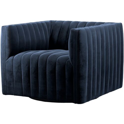 Vivian Swivel Chair, Sapphire Navy 1 Vivian Swivel Chair, Sapphire Navy